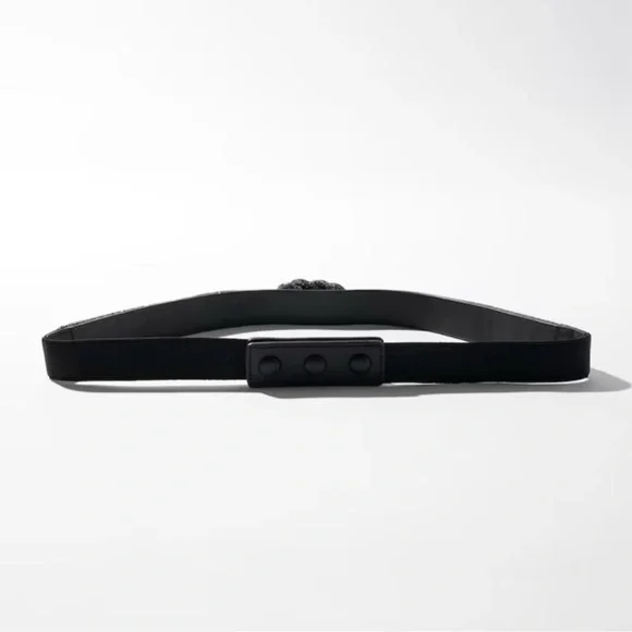 WHBM black crystal knot stretch belt  display picture 2